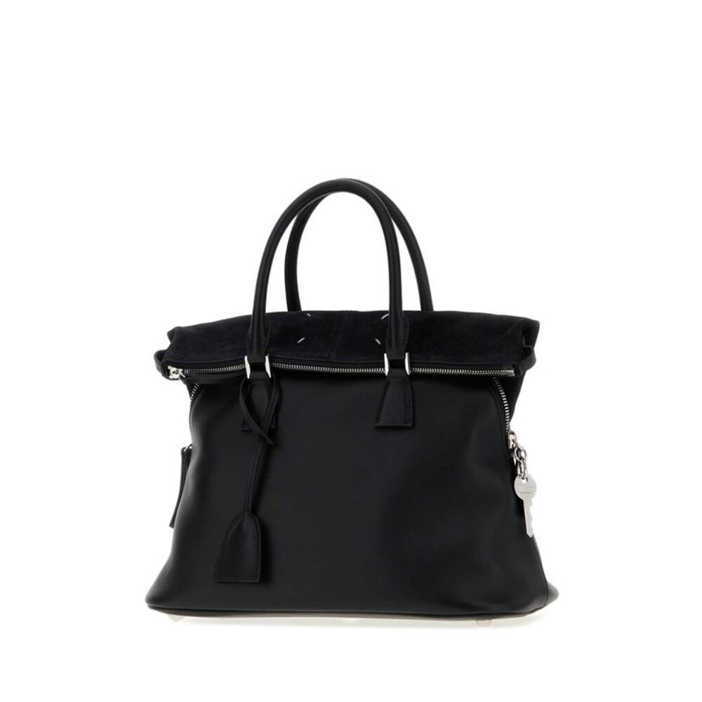 Maison Margiela Women Black Leather Medium 5Ac Soft Handbag - Picture 2 of 2